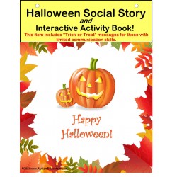 Halloween Social Story and Interactive Activity Book